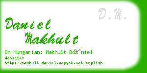 daniel makhult business card
